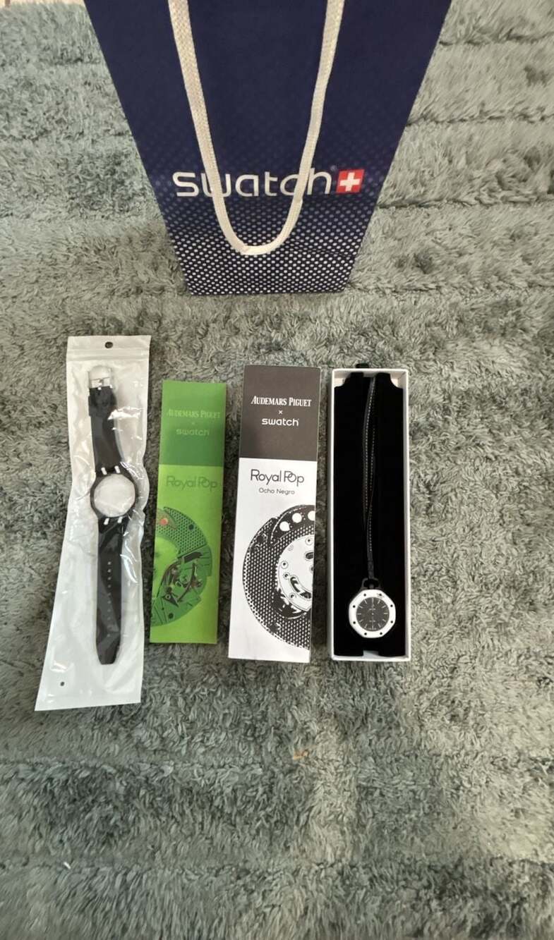 Audemars Piguet x Swatch Royal Pop 'Ocho Negro' Bioceramic Watch
